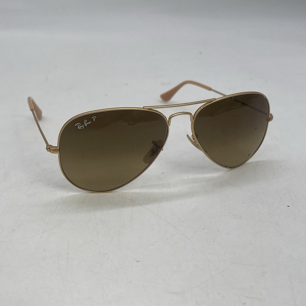 Ray Ban Sunglasses Polarized Authentic 54mm 135mm Aviator Gold Frame
